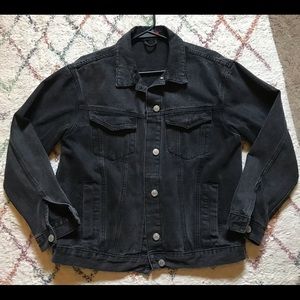 HH Jeans Black Wash Denim Jacket size Large